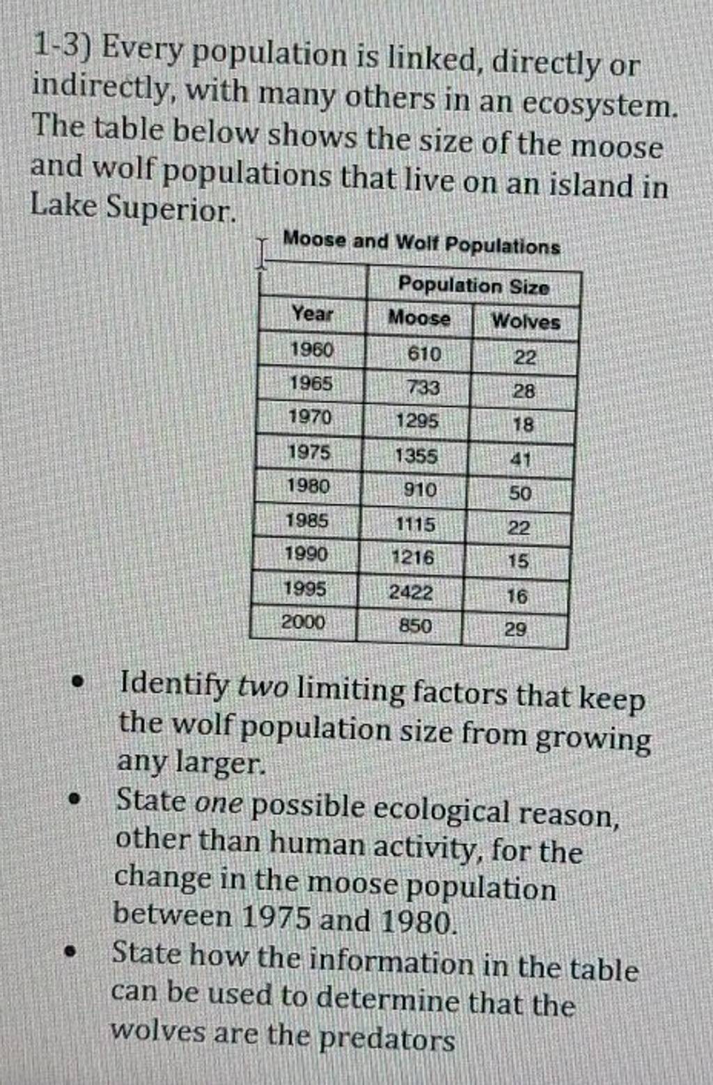 1-3) Every population is linked, directly or indirectly, with many oth