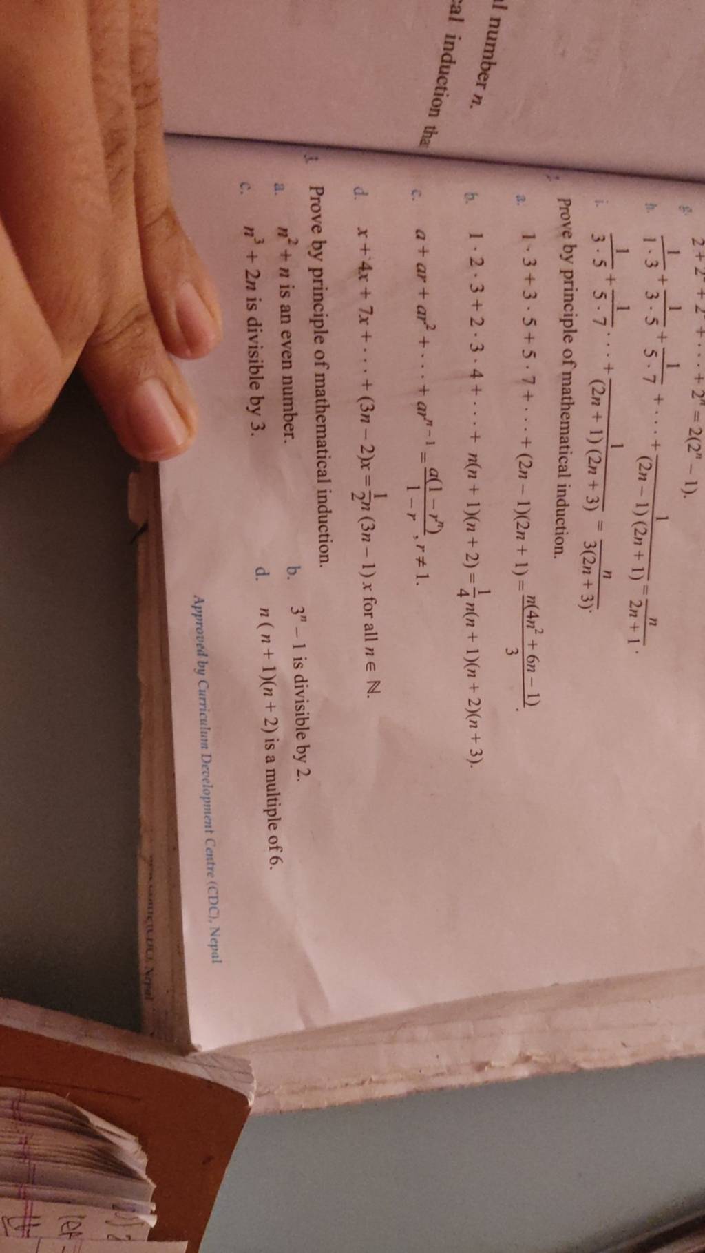 Prove By Principle Of Mathematical Induction Filo Prove By Principle Of Mathematical Induction Filo