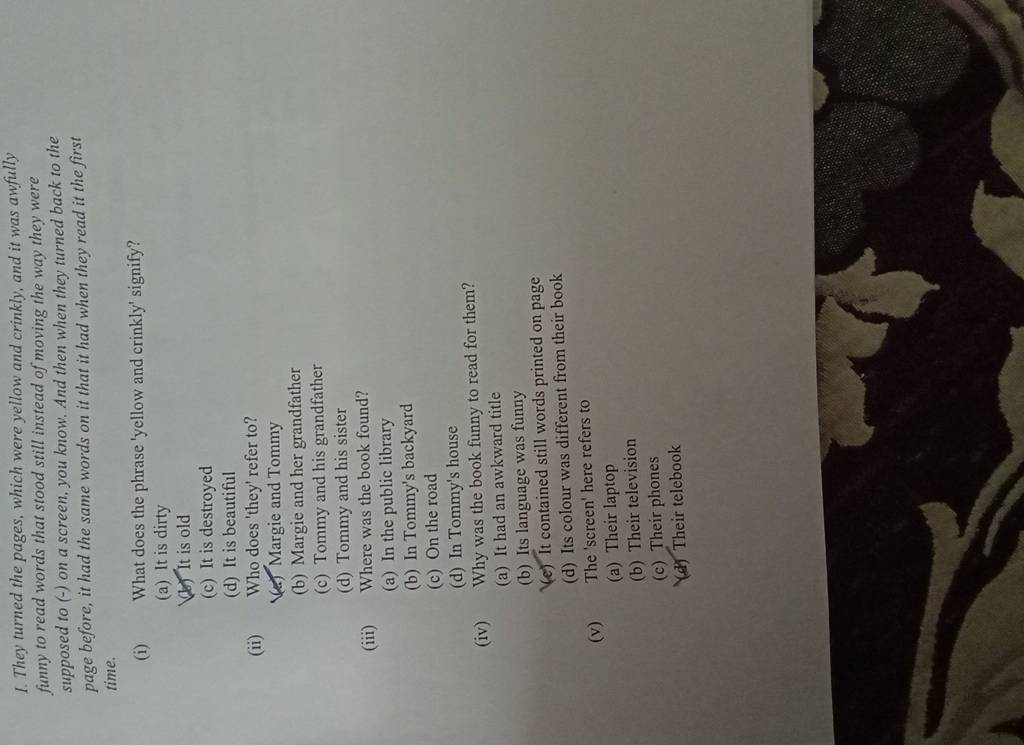 They turned the pages, which were yellow and crinkly, and it was awfully