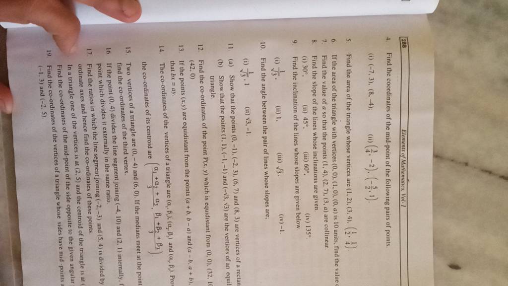 find the area of a triangle whose vertices are 1 - 1