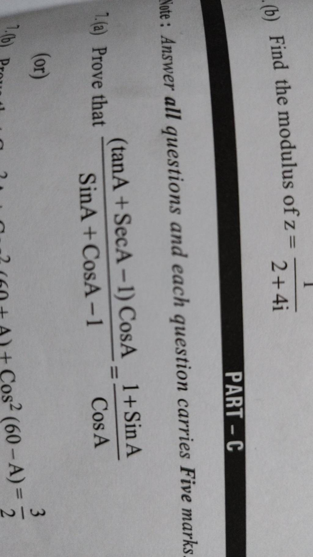 b Find The Modulus Of Z 2 4i1 Filo b Find The Modulus Of Z 2 4i1 Filo