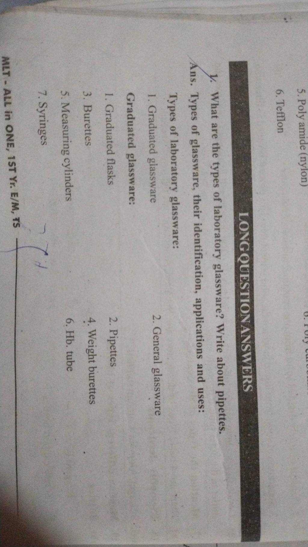 Types of glassware, their identification, applications and uses Types of..