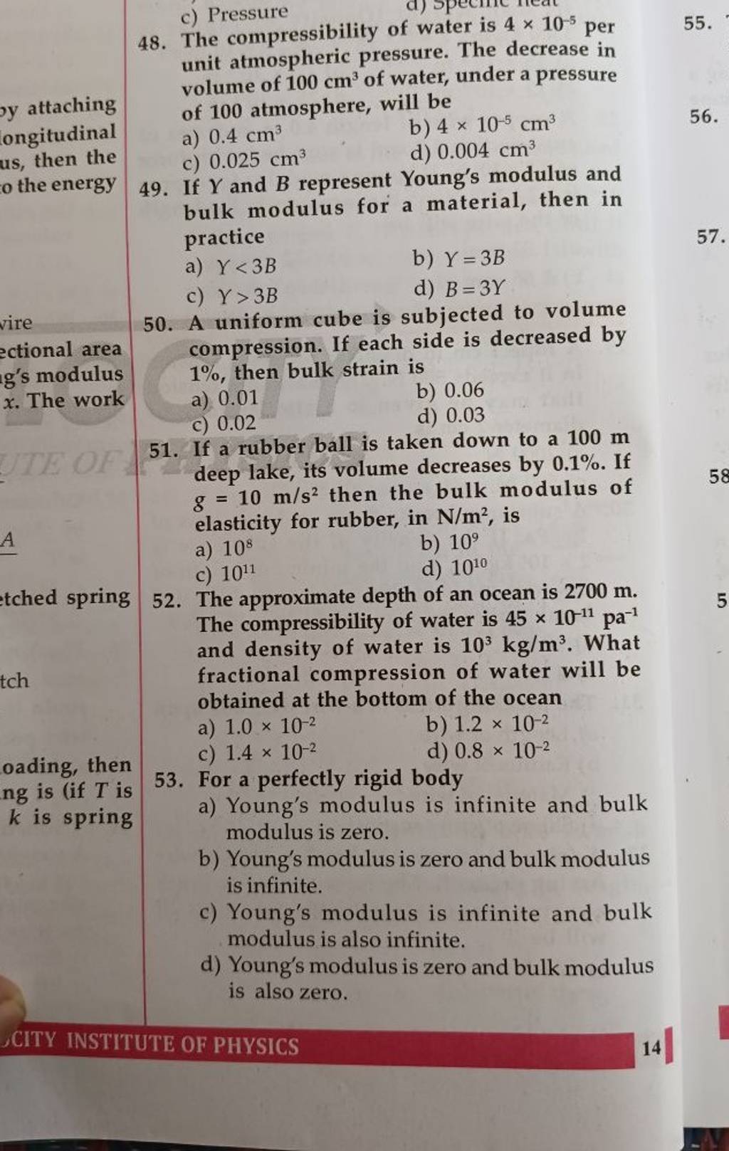 Oading Then 53 For A Perfectly Rigid Body Filo