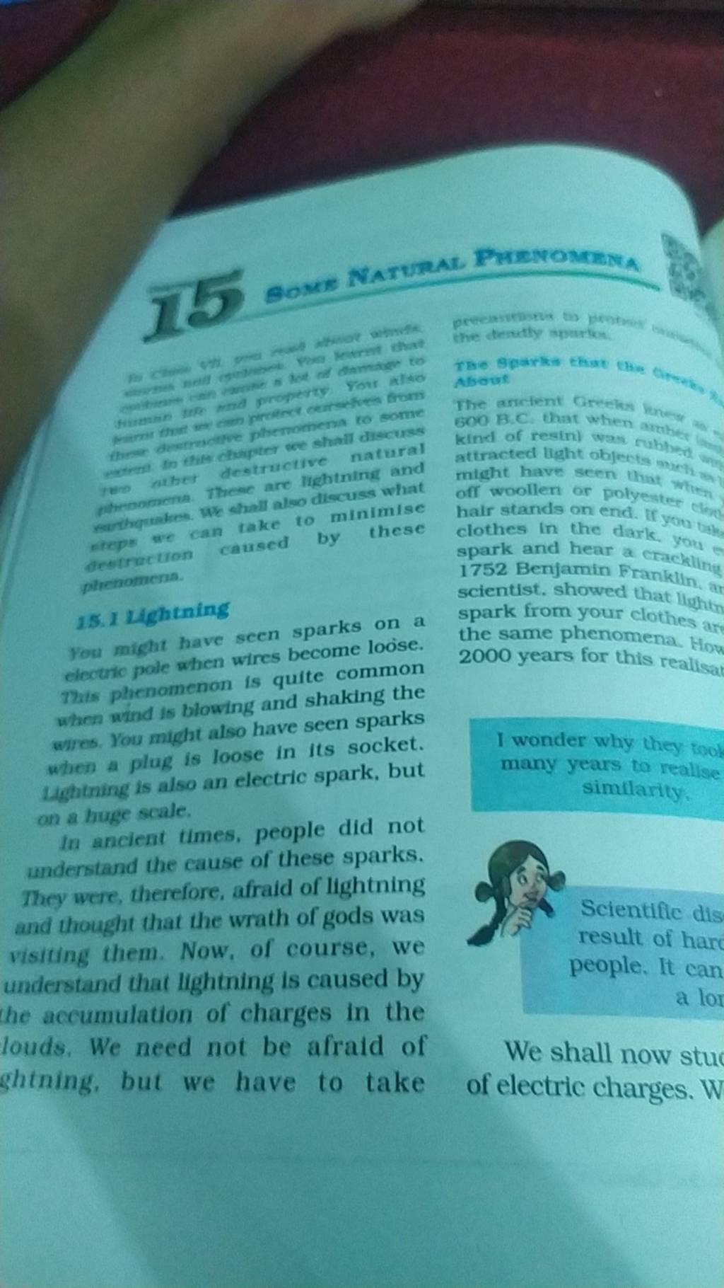 15. 1 Lightning electric pole when wires loose. the same phenomena..