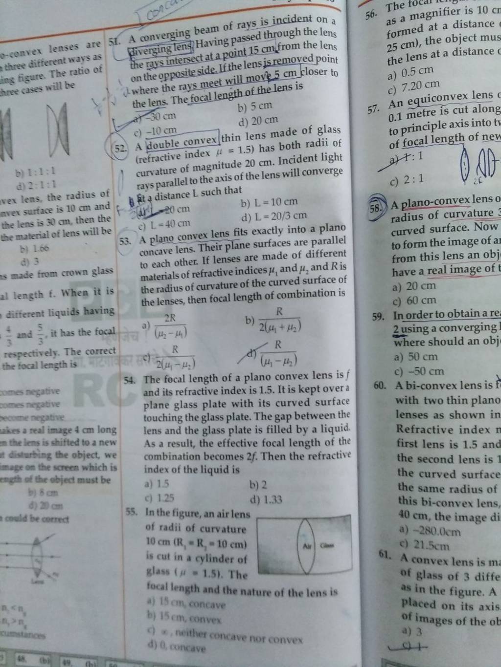 a-thin-double-convex-lens-has-radii-of-curvature-each-of-magnitude-40