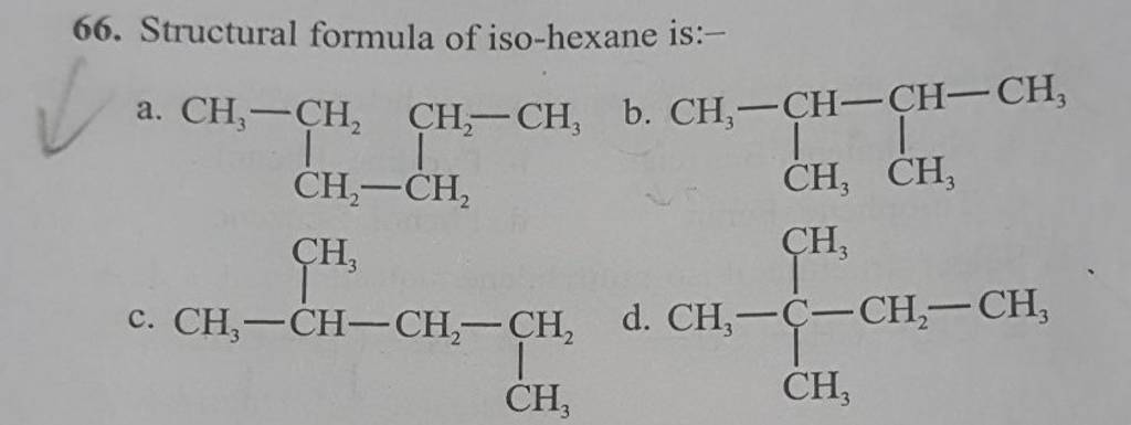 hexane structural formula