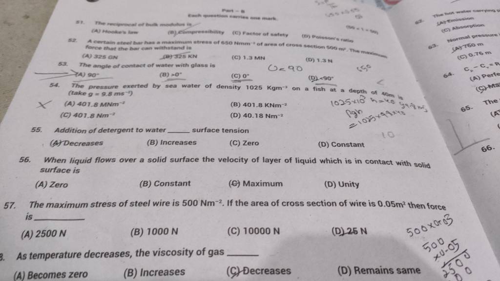 Addition of detergent to water surface tension Filo