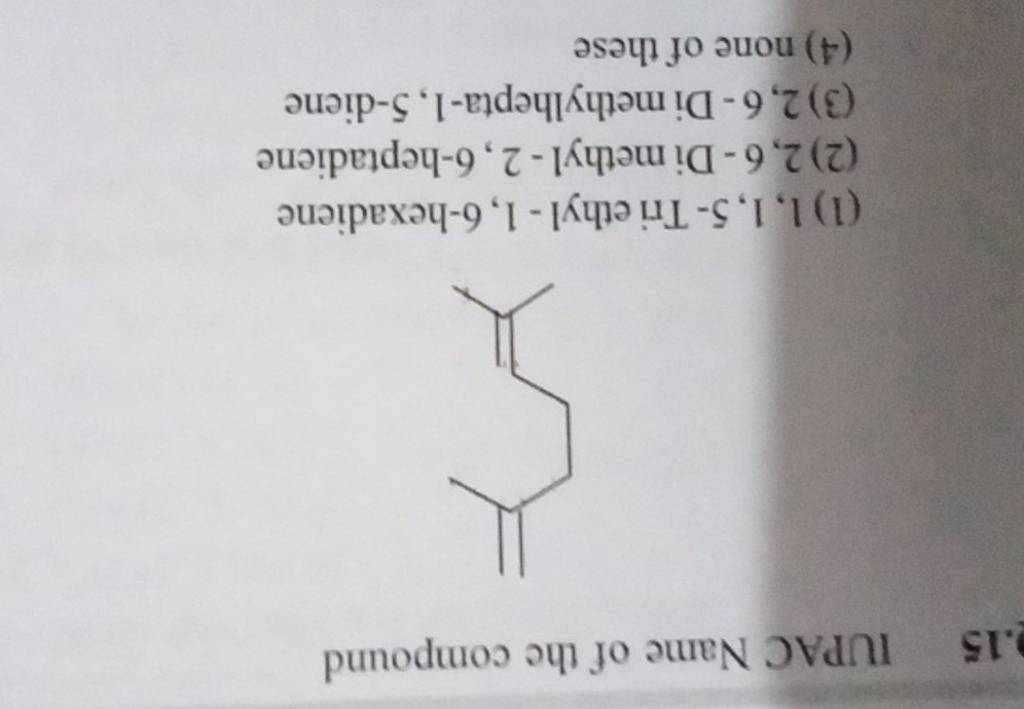 .15 IUPAC Name Of The Compound | Filo