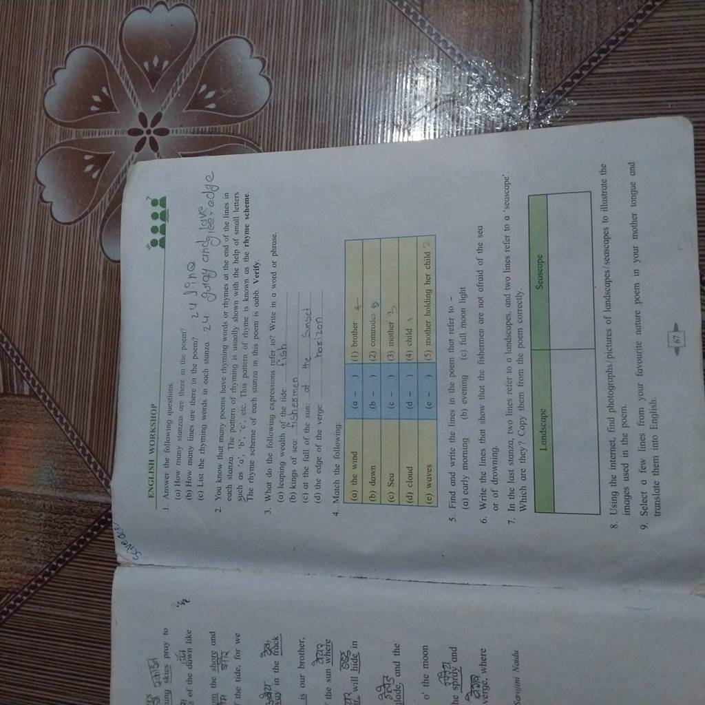 You know that many poems have rhyming words or rhymes at the end of the l..