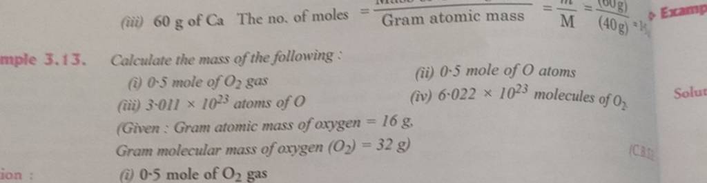 calculate mass of oxygen atoms in 6 gram ch3cooh