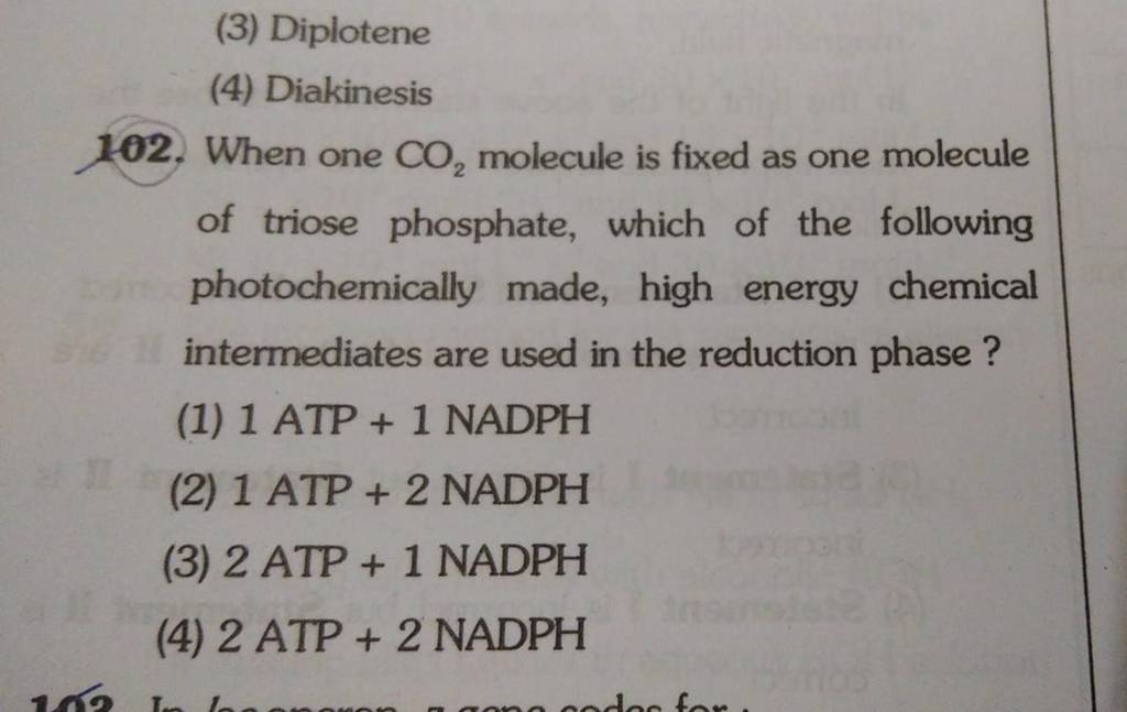 when-one-co2-molecule-is-fixed-as-one-molecule-of-triose-phosphate-whic