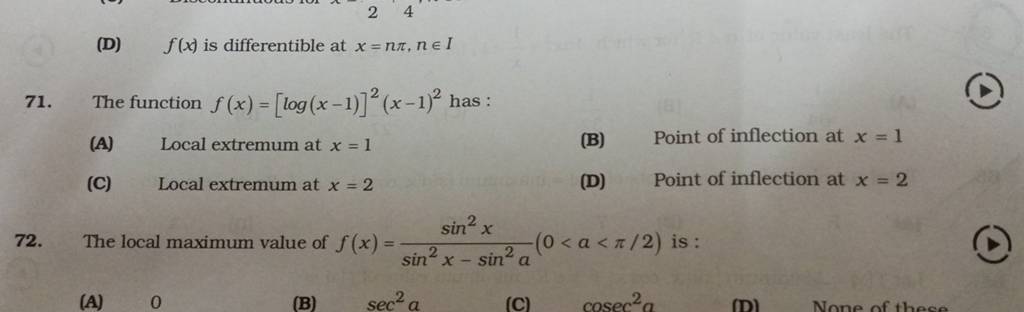 the-local-maximum-value-of-f-x-sin2x-sin2asin2x-0