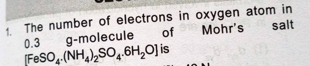 the total number of s electrons in a single oxygen atom is