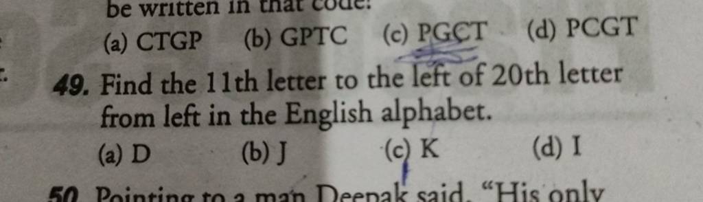 find-the-11th-letter-to-the-left-of-20-th-letter-from-left-in-the-english