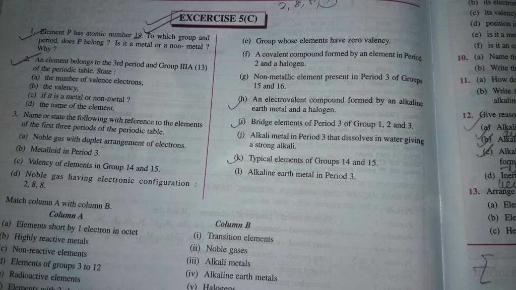 Bridge elements of Period 3 of Group 1, 2 and 3 . | Filo