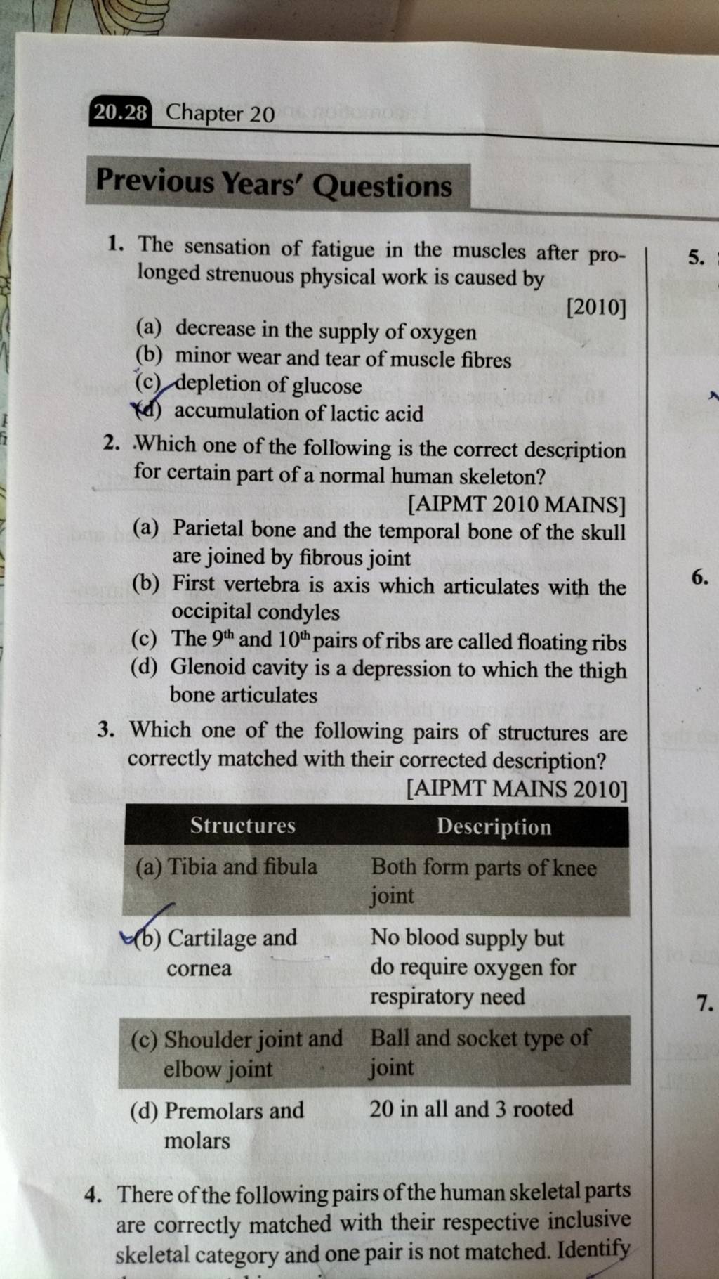 which-one-of-the-following-pairs-of-structures-are-correctly-matched-with