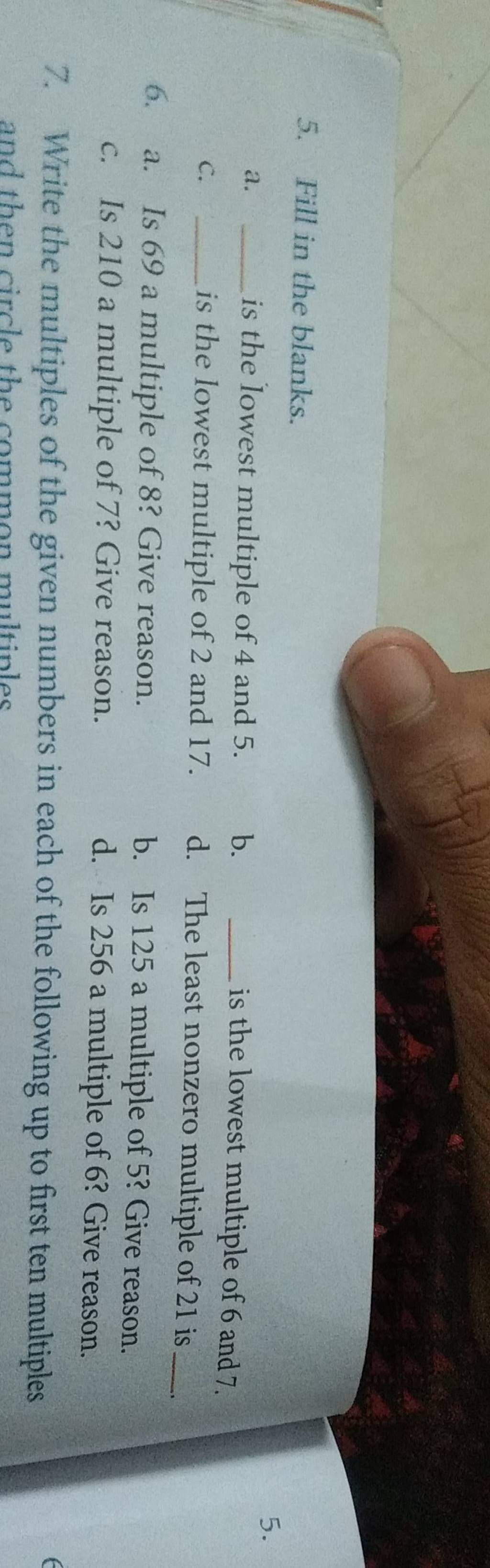 5-fill-in-the-blanks-a-is-the-lowest-multiple-of-4-and-5-b-is-the-lo