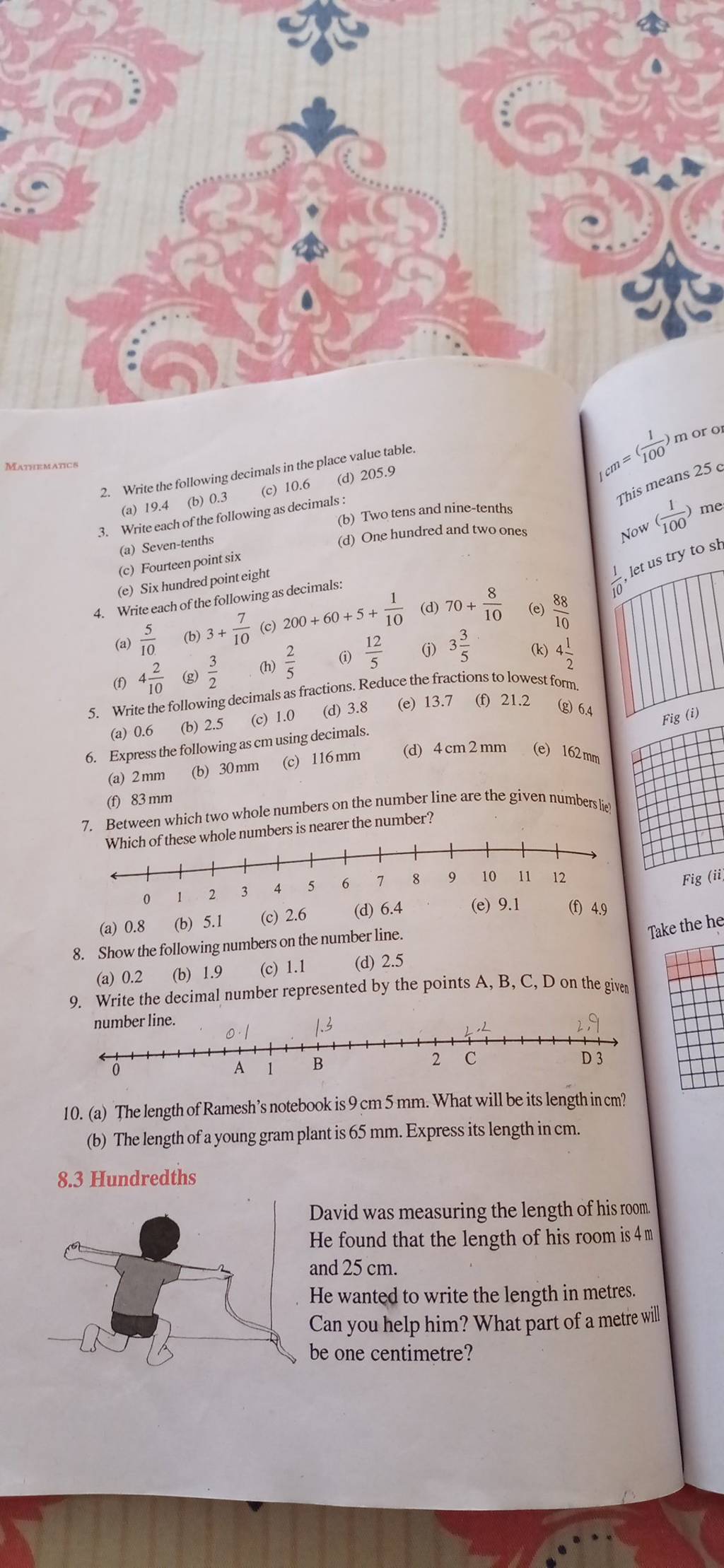 show-the-following-numbers-on-the-number-line-9-write-the-decimal-numbe