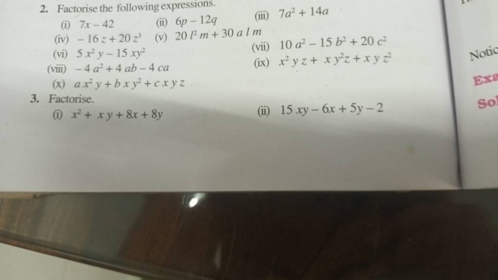 2-factorise-the-following-expressions-i-7x-42-ii-6p-12q-iii-7a2-1