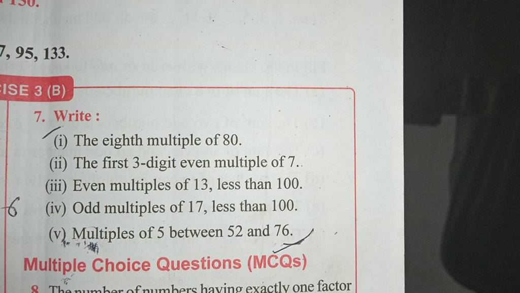 write the first eight even multiple of 7