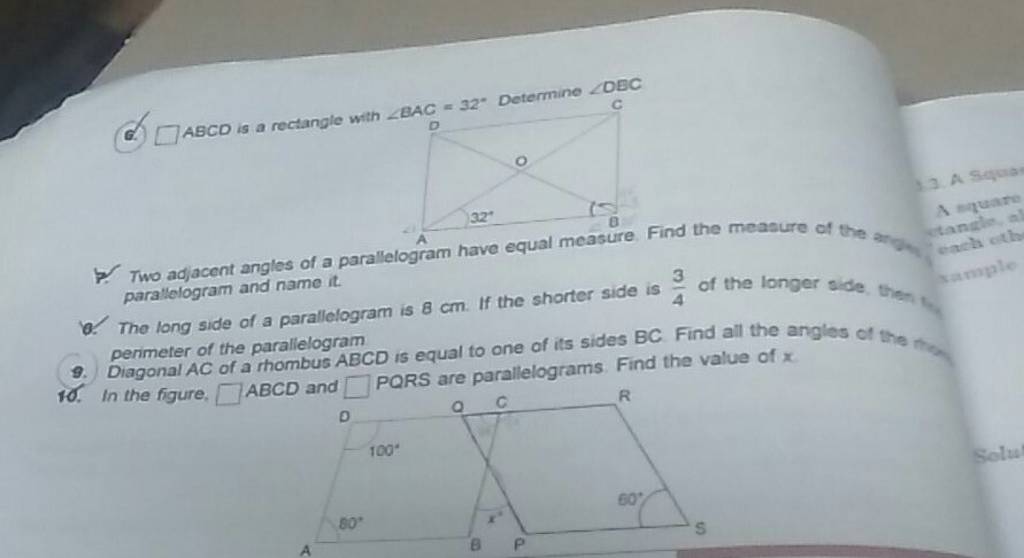 6-f-two-adjacent-angles-of-a-parallelogram-have-equal-measure-find-th