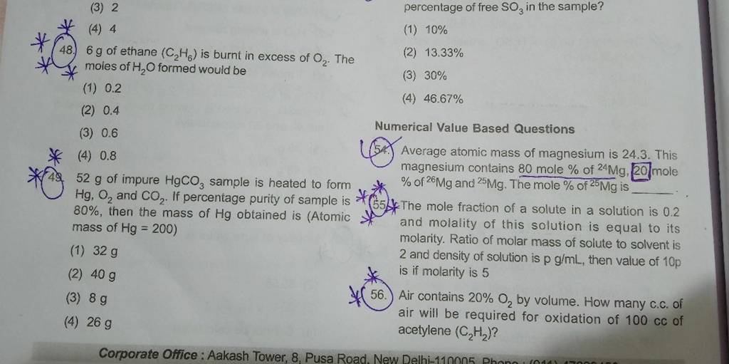 Average atomic mass of magnesium is 24.3. This Filo