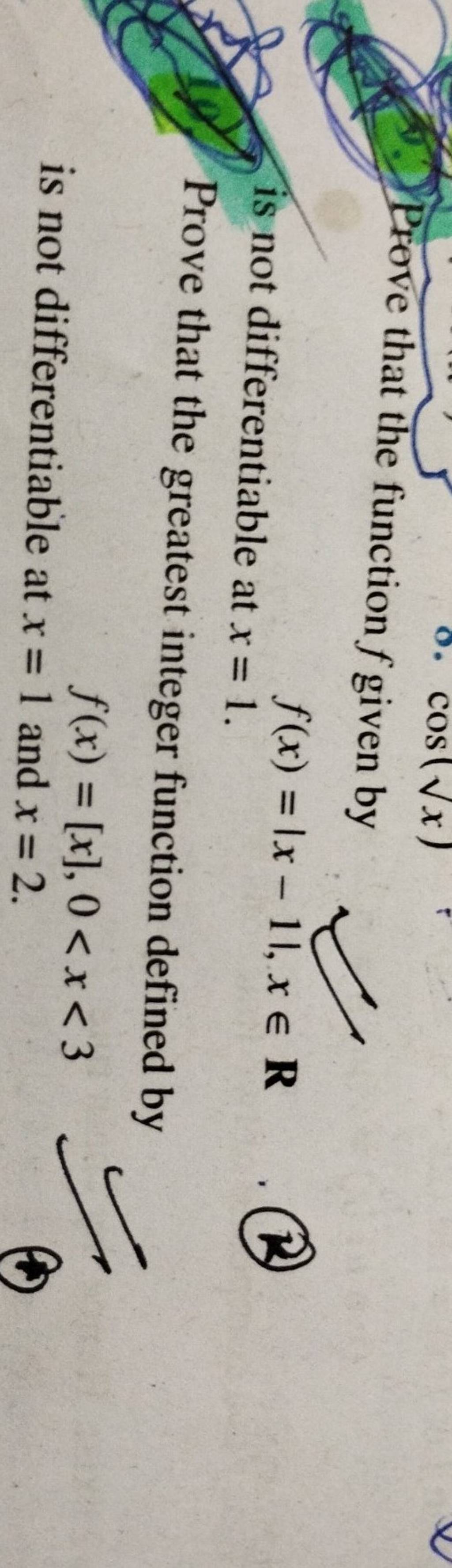 5-prove-that-the-function-f-given-by-f-x-x-1-x-r-is-not-differentiabl