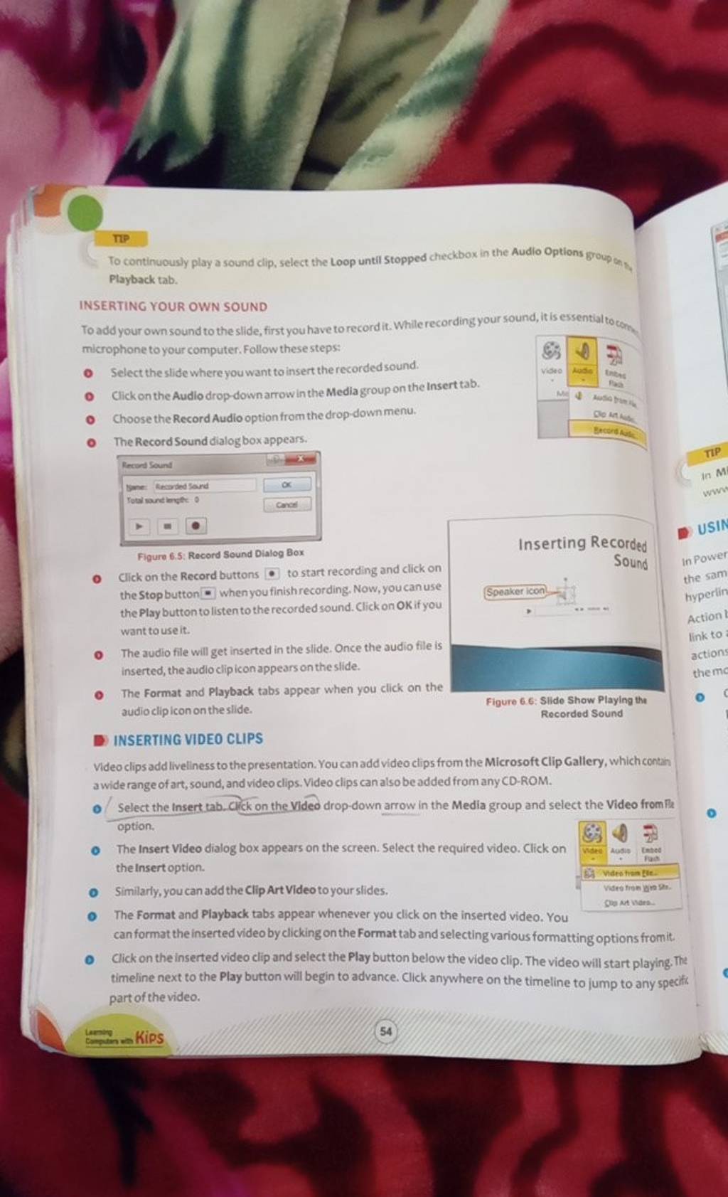 To continuously play a sound clip, select the Loop until Stopped checkbox..