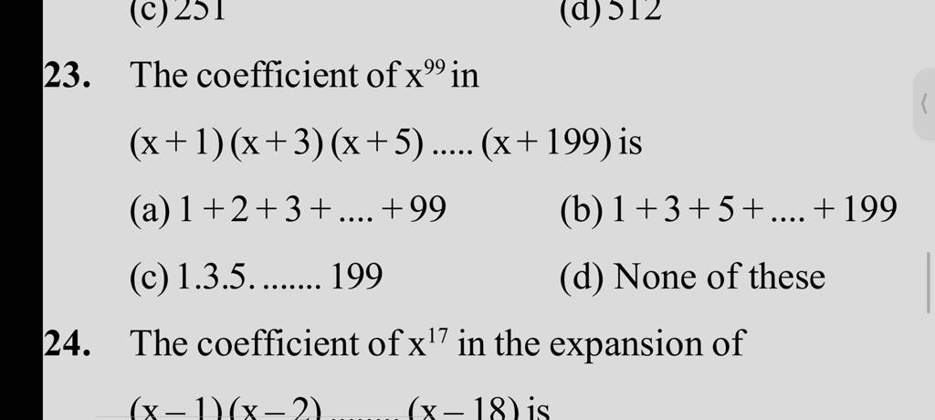 the-coefficient-of-x99-in-x-1-x-3-x-5-x-199-is-filo