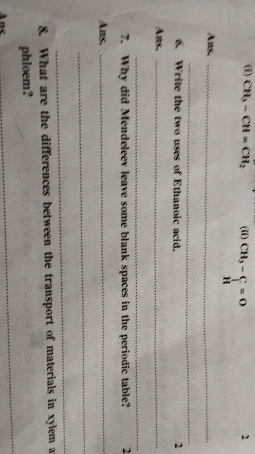 6-write-the-two-uses-of-ethanoic-acid-filo