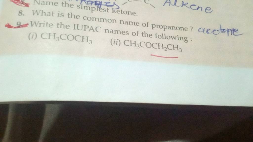 What Is The Common Name Of Propanone