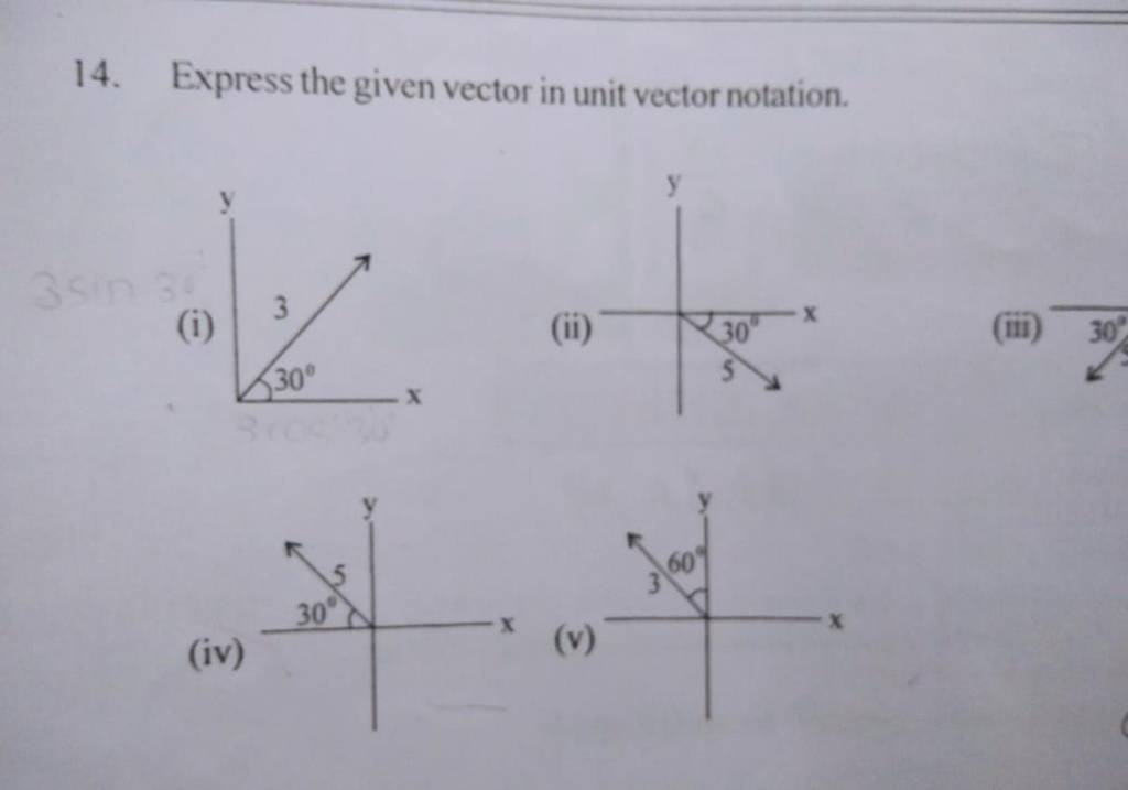 14 express the given vector in unit vector notation filo