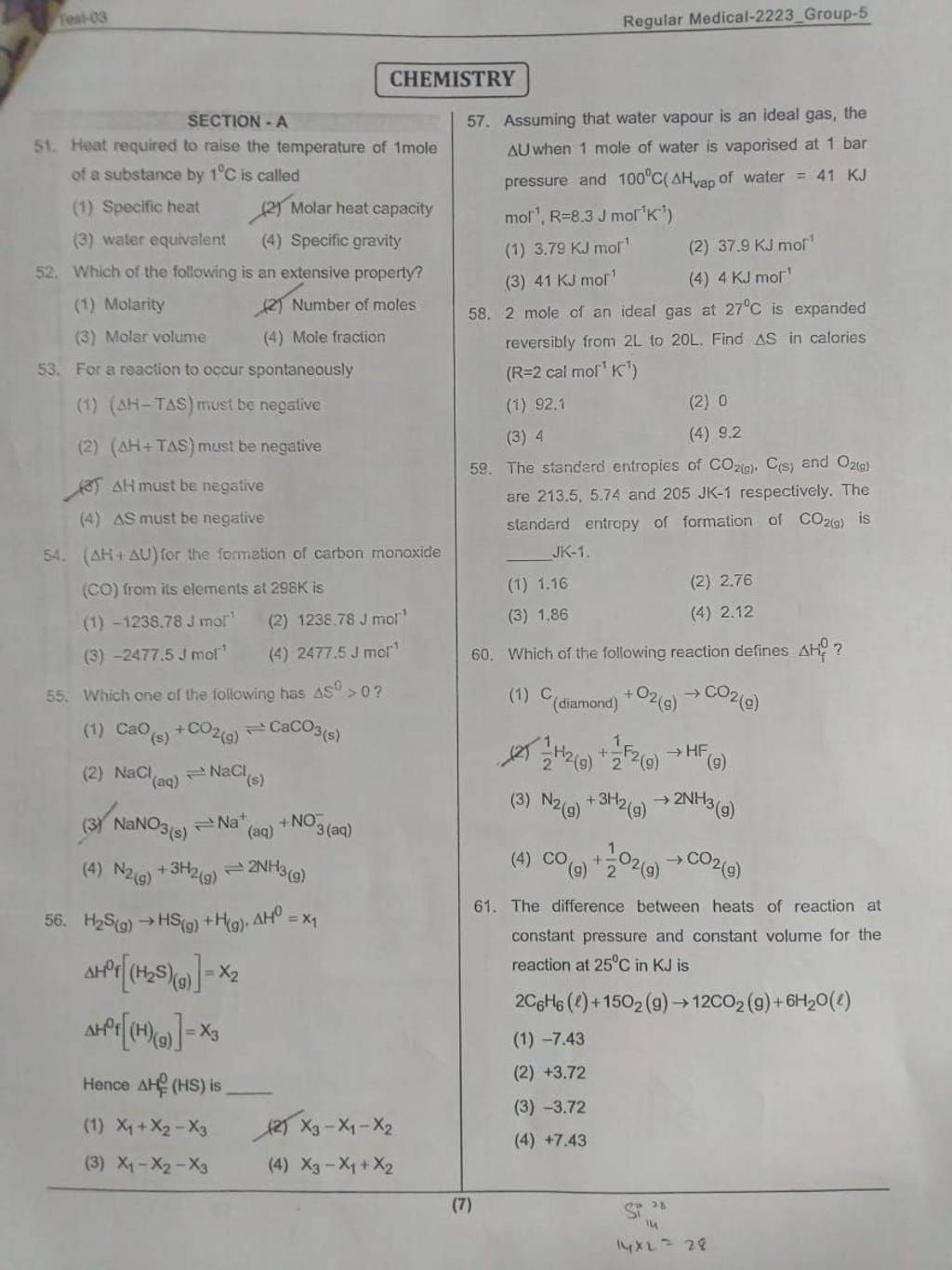 which-of-the-following-reaction-defines-hf0-55-which-one-of-the-foll