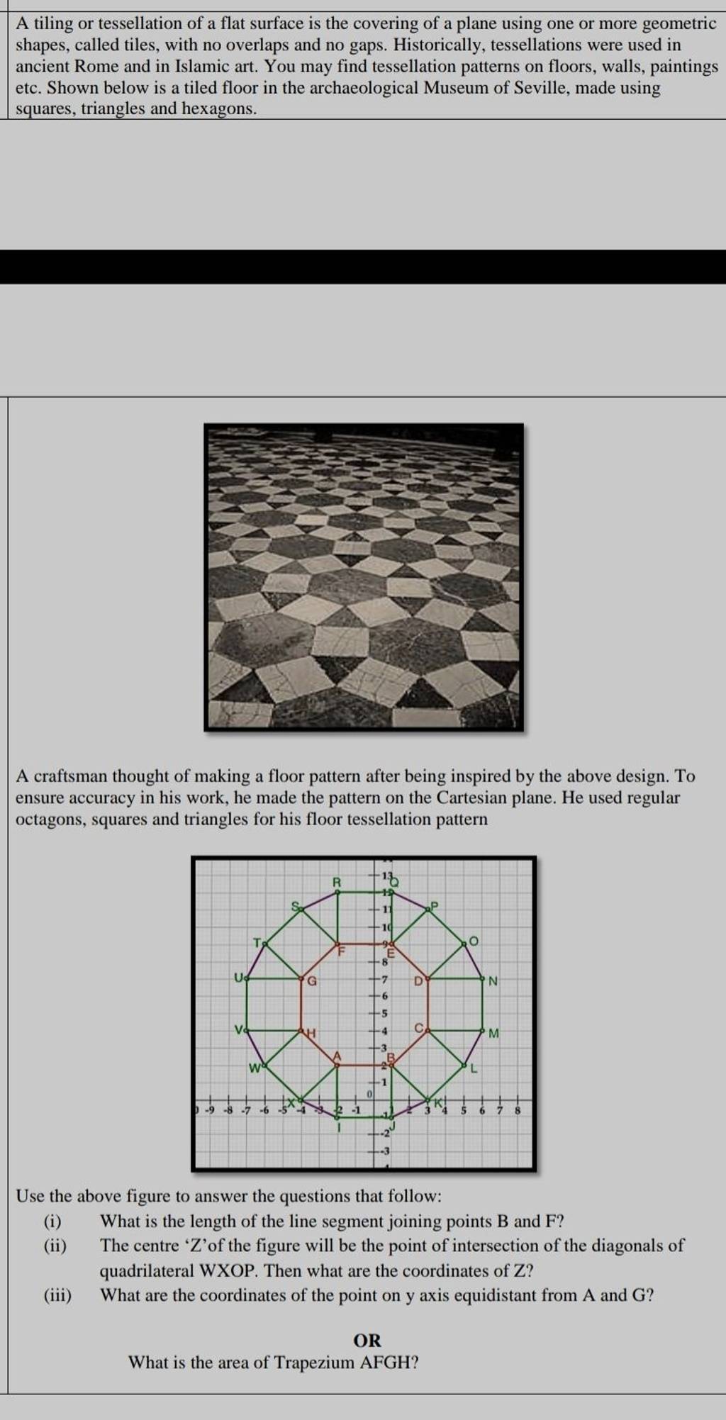 A tiling or tessellation of a flat surface is the covering of a plane usi..