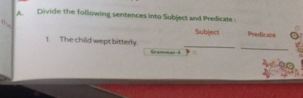 a-divide-the-following-sentences-into-subject-and-predicate-1-the-chi