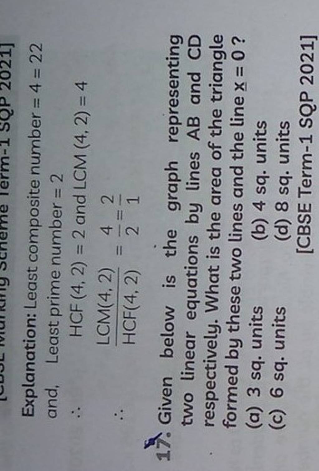 Explanation Least Composite Number 4 22 And Least Prime Number 2 H 