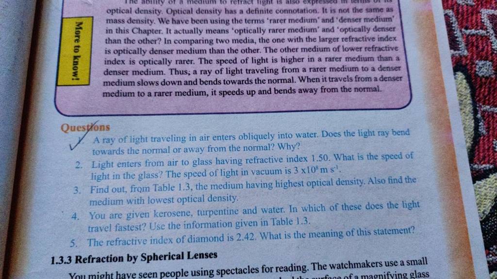 optical density. Optical density has a definite connotation. It is not th..