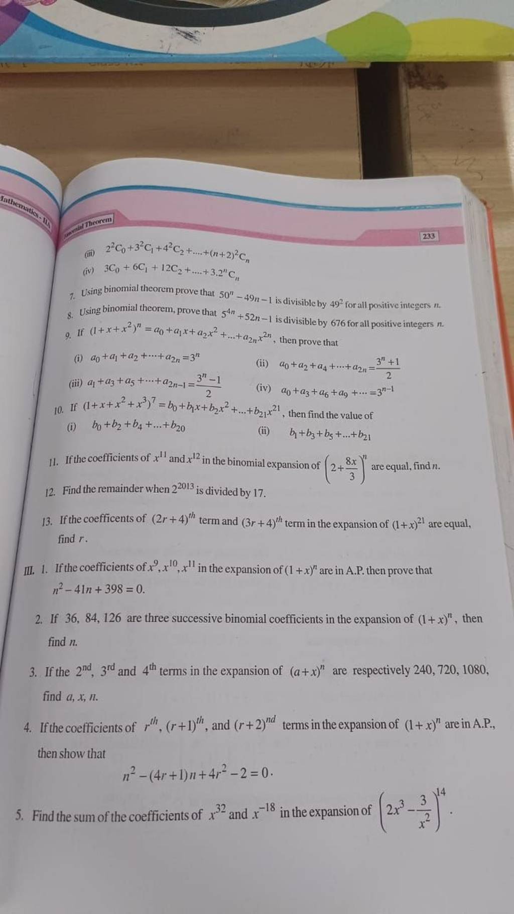 7-using-binomial-theorem-prove-that-50n-49n-1-is-divisible-by-492-for-al