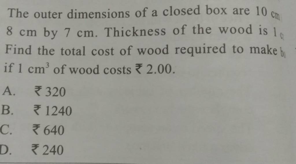 The Outer Dimensions Of A Closed Box Are 10 Cm 8 Cm By 7 Cm Thickness Of how-much-is-7-5-cm-in-inches-update-achievetampabay