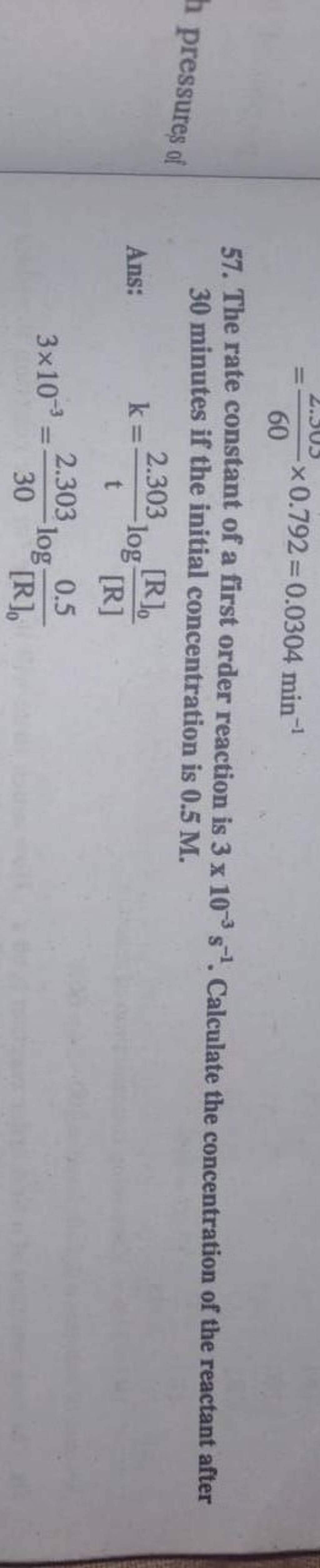 57-the-rate-constant-of-a-first-order-reaction-is-3-10-3-s-1-calculate