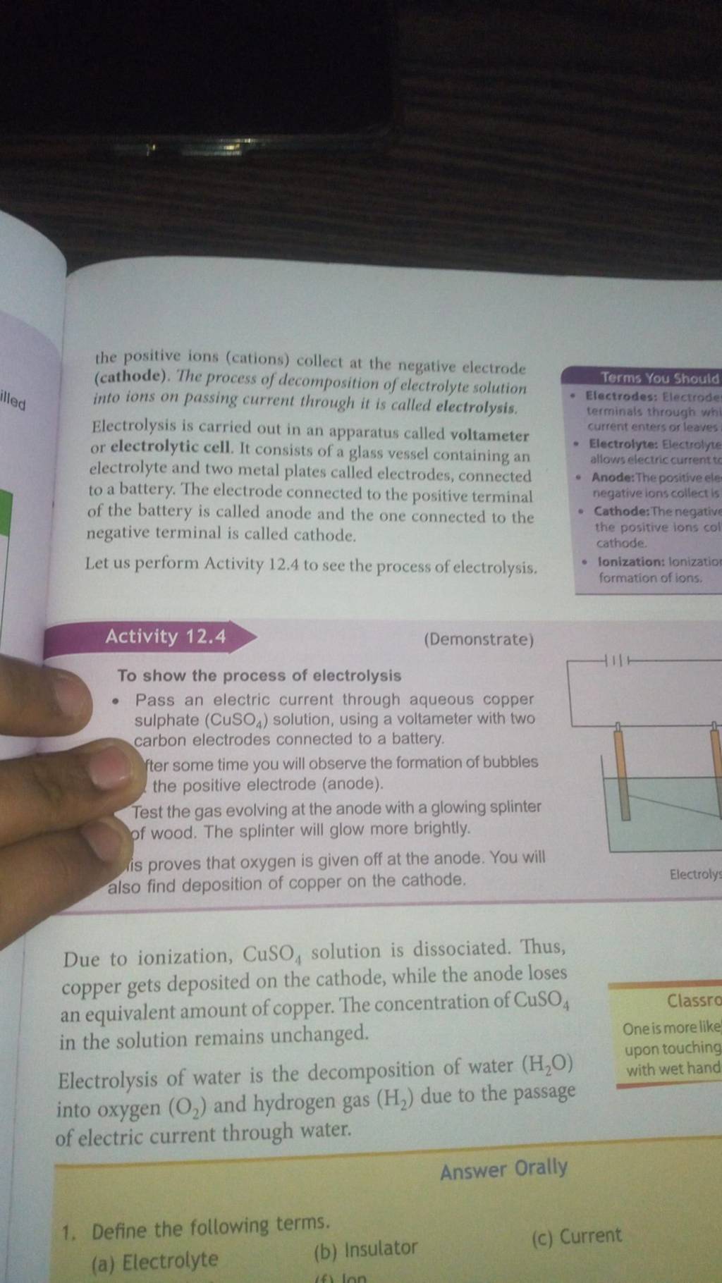 the positive ions (cations) collect at the negative electrode (cathode).