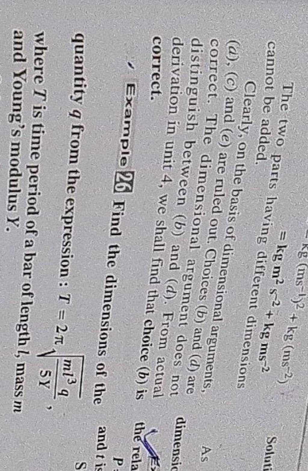 The Two Parts Having kgm2 S 2 kg ms 2 Cannot Be Added Clearly On The the-two-parts-having-kgm2-s-2-kg-ms-2-cannot-be-added-clearly-on-the