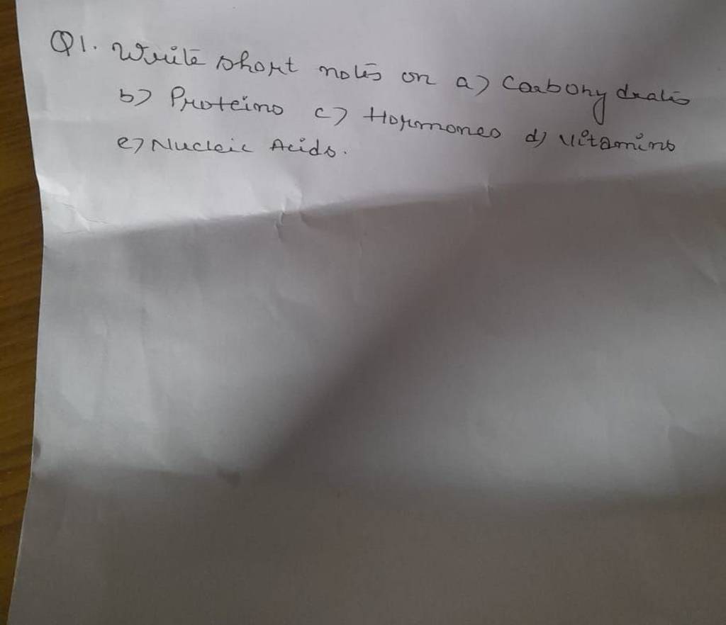 Q1 Write Short Notes On A Caabony Dratsb Proteino C Hormoneo D Vitam q1-write-short-notes-on-a-caabony-dratsb-proteino-c-hormoneo-d-vitam