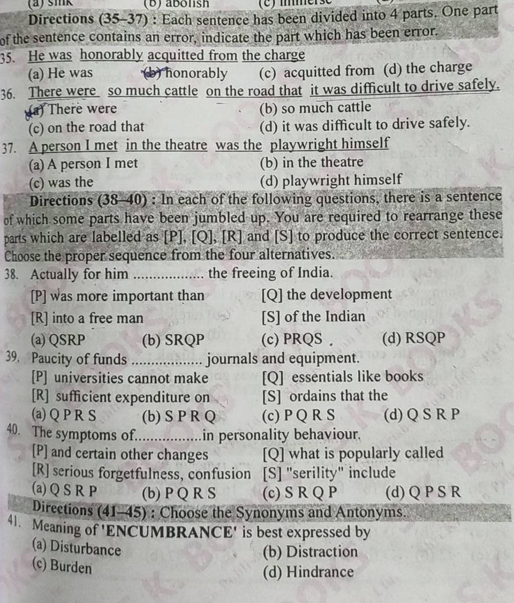 Paucity In A Sentence