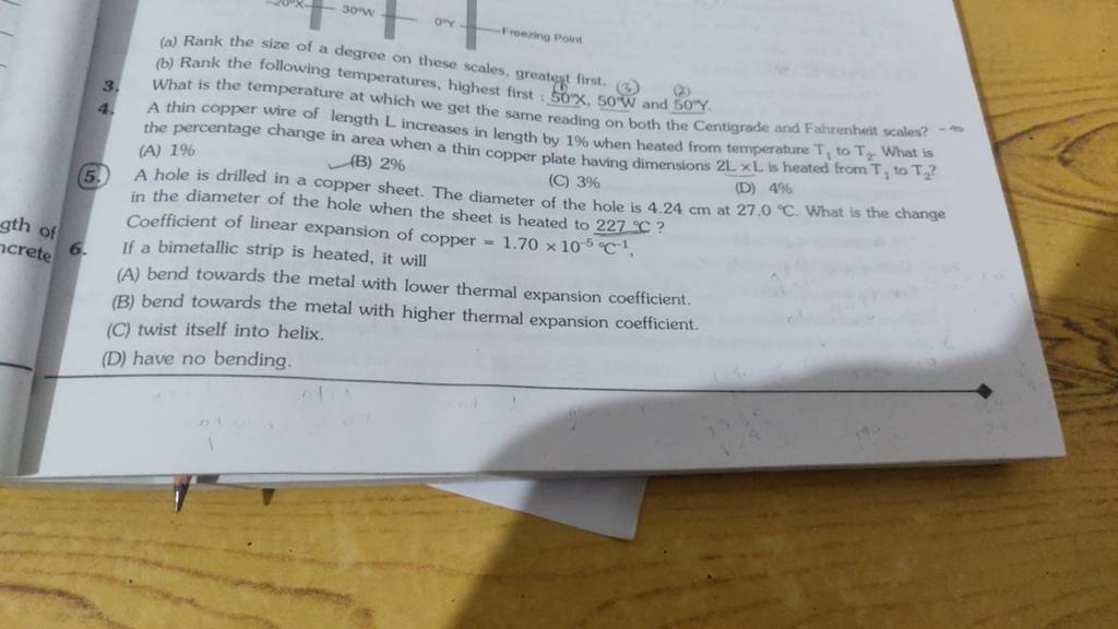 (a) Rank The Size Of A Degree On These Scales, Greatest First. (b) Rank T..