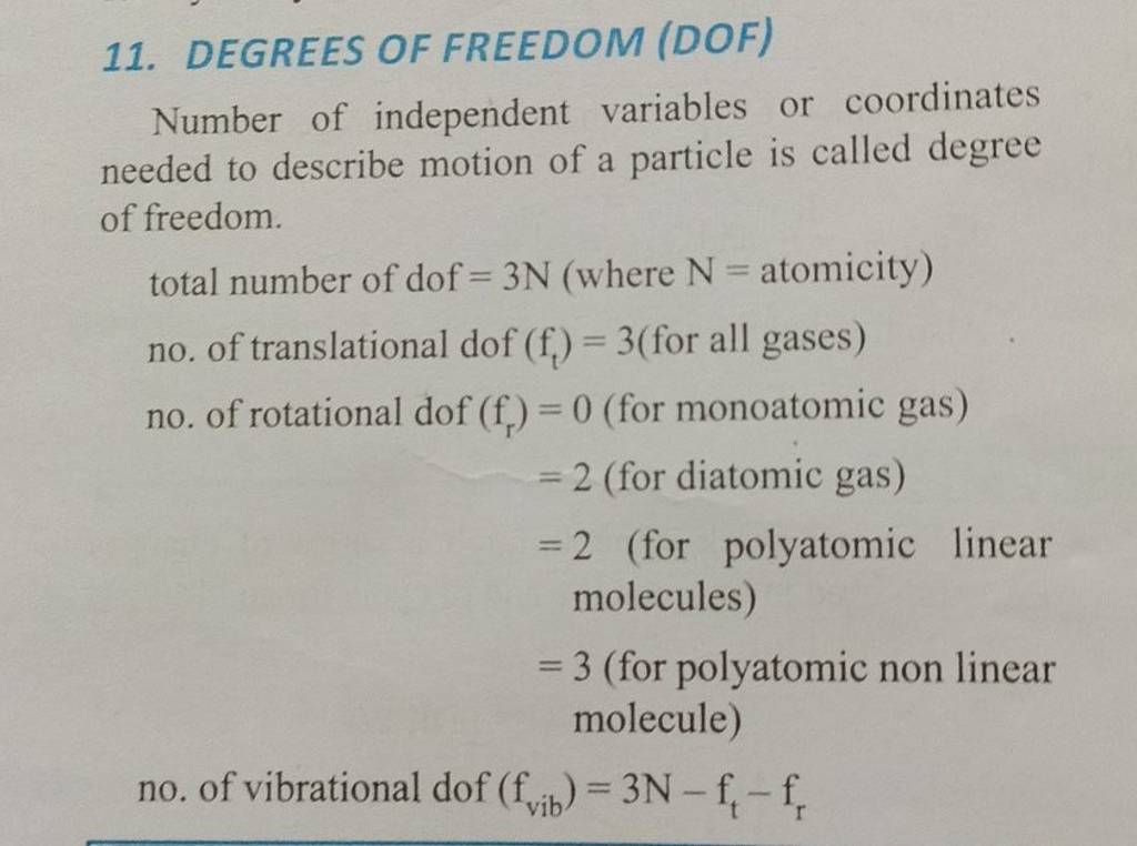 11 DEGREES OF FREEDOM DOF Number Of Independent Variables Or Coordinat   1671188285416 Bynnlikd 198806 