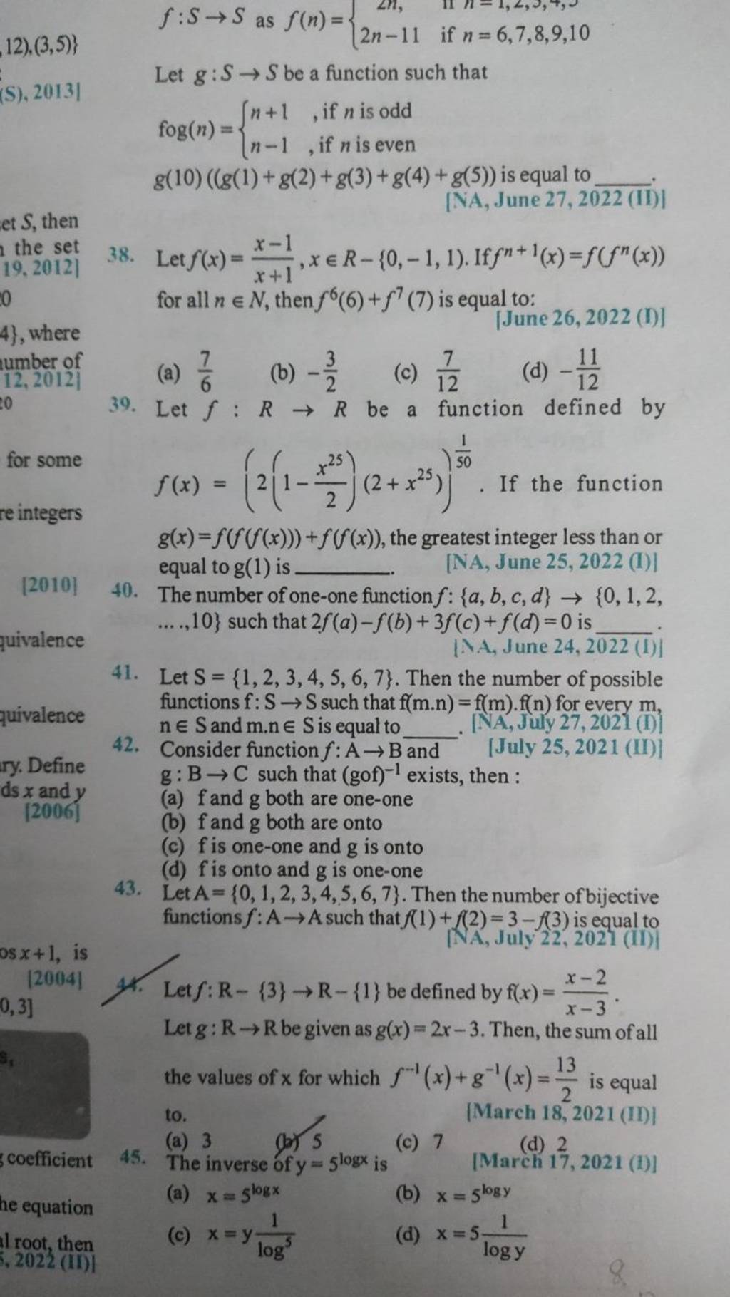 Let F R→r Be A Function Defined By For Some F X 2 1−2x25 2 X25 501