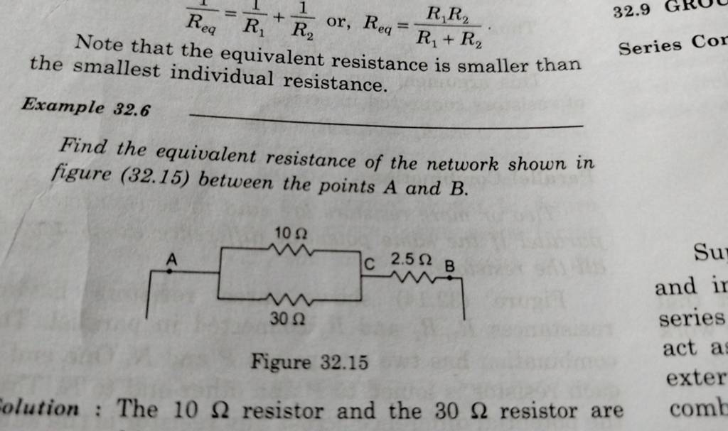 Note That The Equivalent Resistance The Smallest Individual Resistance...