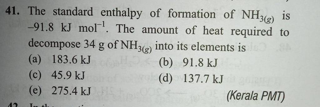 the-standard-enthalpy-of-formation-of-nh3-g-is-91-8-kj-mol-1-the-amo