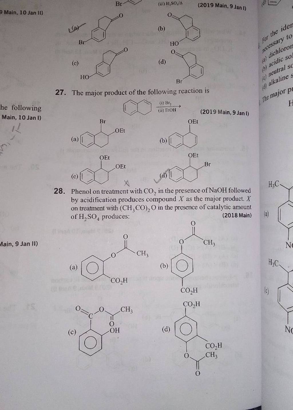 The major product of the following reaction is he following (i) Br2 (ii..